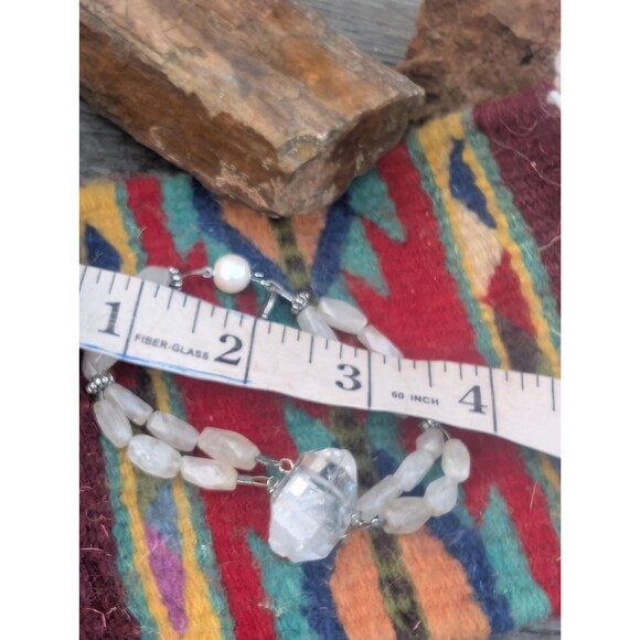 Vintage Quartz Crystal Nugget Bracelet - Picture 9 of 10